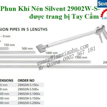 Súng Phun Khí nén Silvent, Đầu Phun Khí Silvent