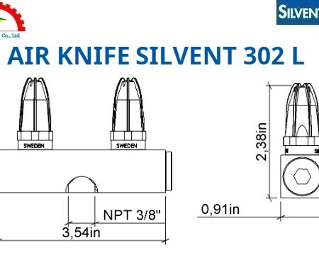 Bản vẽ Dao Thổi khí Silvent 302 L
