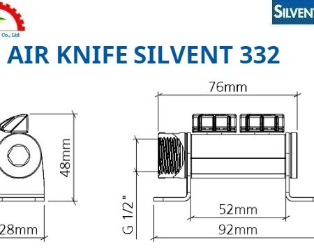 Bản vẽ Dao Thổi Khí Silvent 332