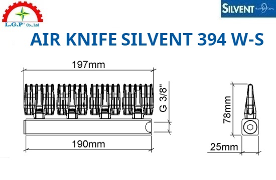 Bản vẽ Dao Thổi Khí Silvent 394 W-S