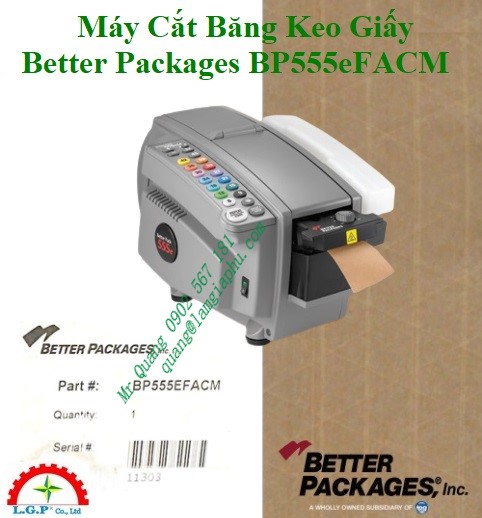 Máy Cắt Băng Keo Giấy Better Packages BP555eFACM