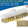 Bàn Chải Chà Có Sợi Chịu Nhiệt Vikan 47535 Lông Cứng, 150mm, Trắng